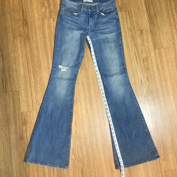 Wildfox Joni Mid Rise Super Flare Denim Jeans - Picture 8 of 8